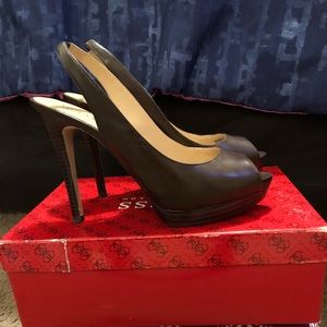 Guess by Marciano Brown High Heels sz 8.5